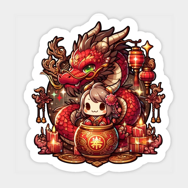 Year of the Dragon 05 Sticker by Marvin